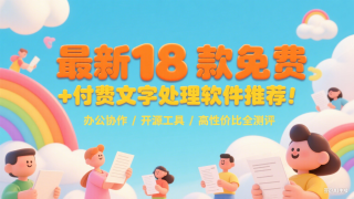 最新18 款免费 + 付费文字处理软件推荐！办公协作 / 开源工具 / 高性价比全测评合集(一)